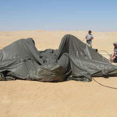 Installazione tenda gonfiabile